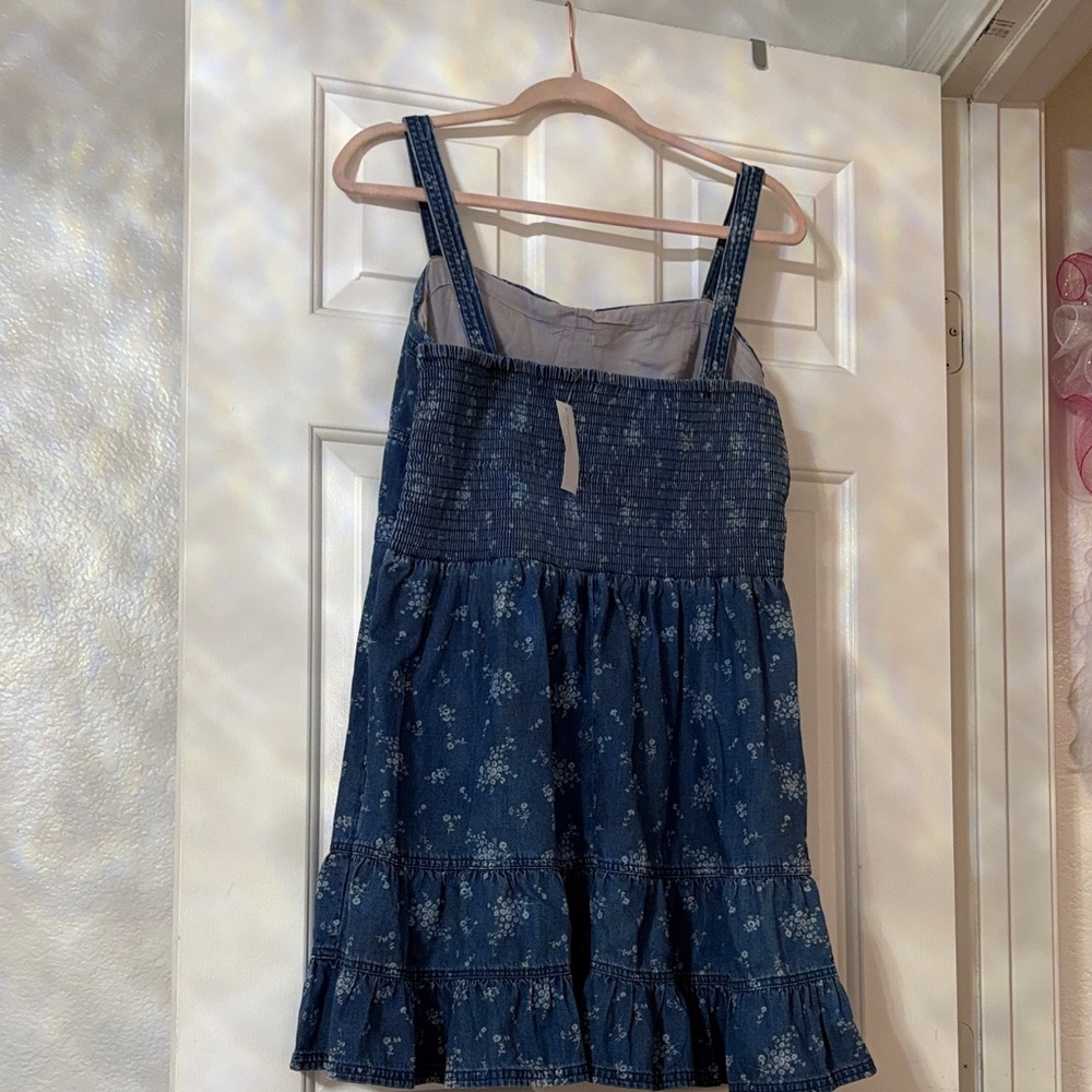 American Eagle Outfitters Dark Blue Floral Mini Dress - Picture 5 of 8